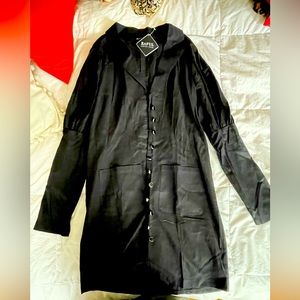 Black Button up Blazer Dress